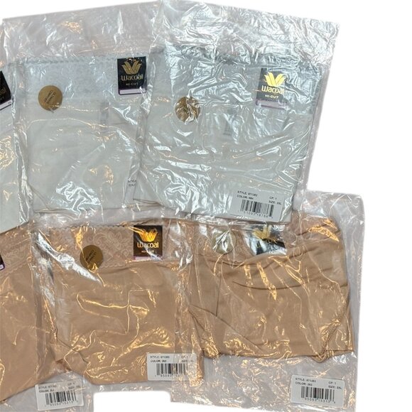 Wacoal Comfort Touch Hi-Cut Brief Panties Lot of 6 White Sand Size 2XL Brand New - Picture 6 of 9